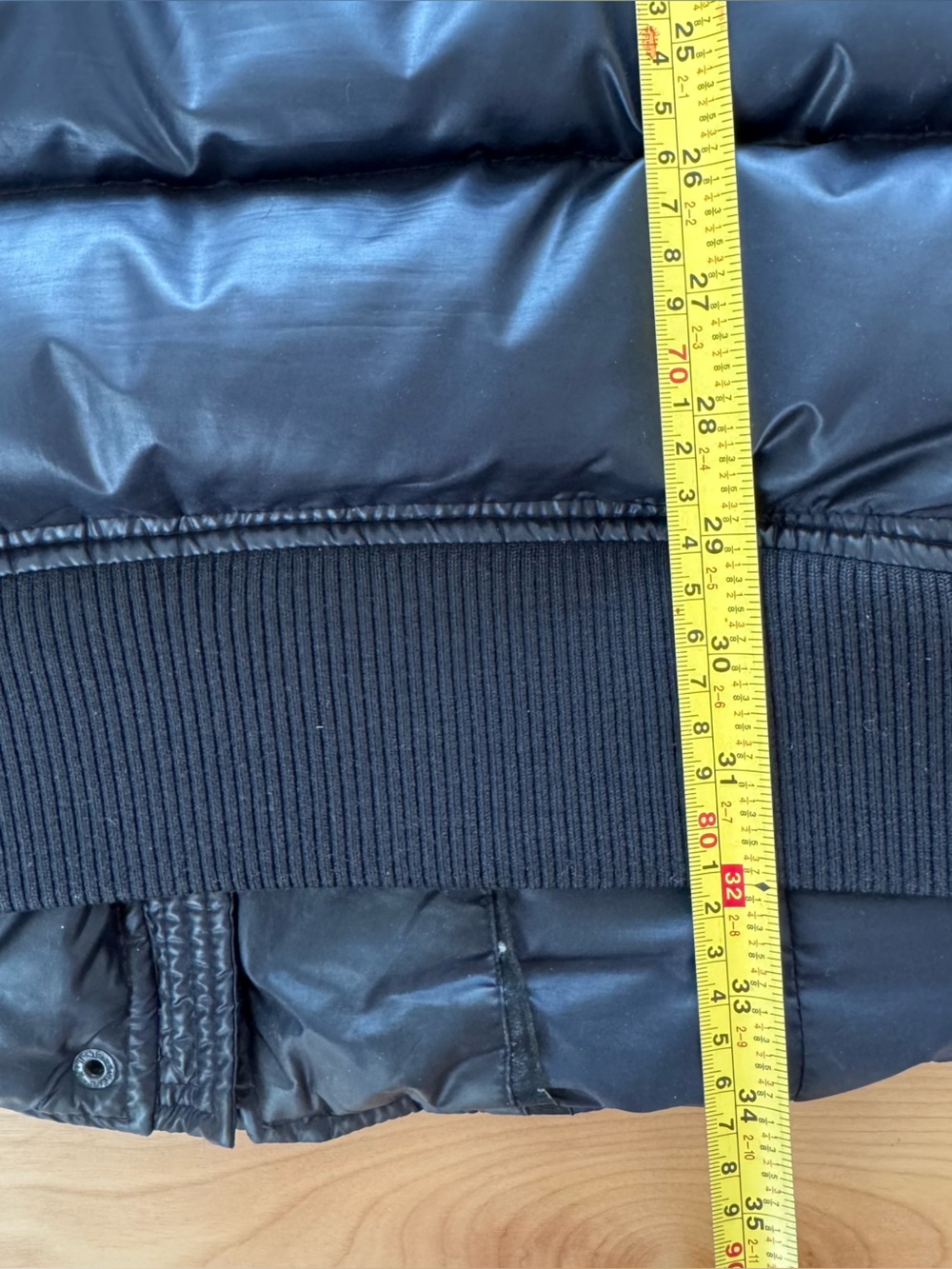 Rudsak Navy Puffer Winter Coat with Fur Trim and Leather Accents - Picture 3 of 15